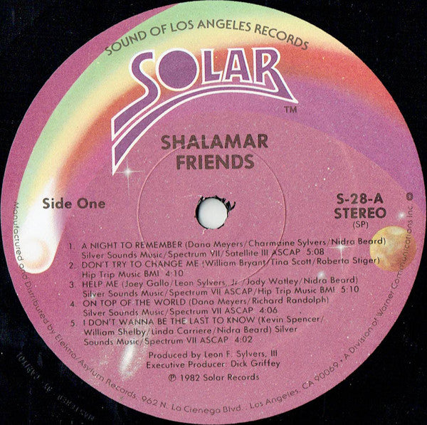 Shalamar : Friends (LP, Album, Spe)