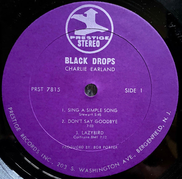 Charlie Earland* : Black Drops (LP, Album)