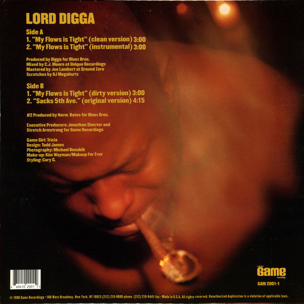 Lord Digga : My Flows Is Tight (12")