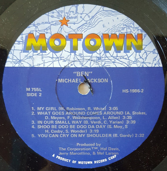 Michael Jackson : Ben (LP, Album, Rat)