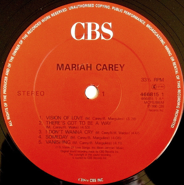 Mariah Carey : Mariah Carey (LP, Album)