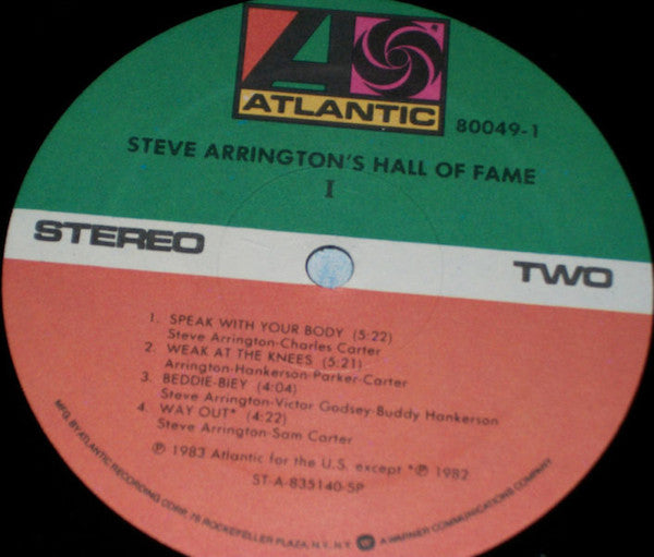 Steve Arrington's Hall Of Fame : I (LP, Album, SP )