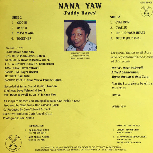 Nana Yaw (Paddy Hayes)* : Odo Bi (LP, Album)