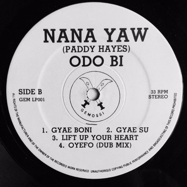 Nana Yaw (Paddy Hayes)* : Odo Bi (LP, Album)