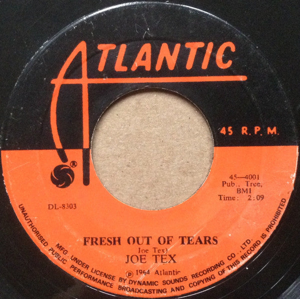 Joe Tex : Hold What You've Got / Fresh Out Of Tears (7", Single)