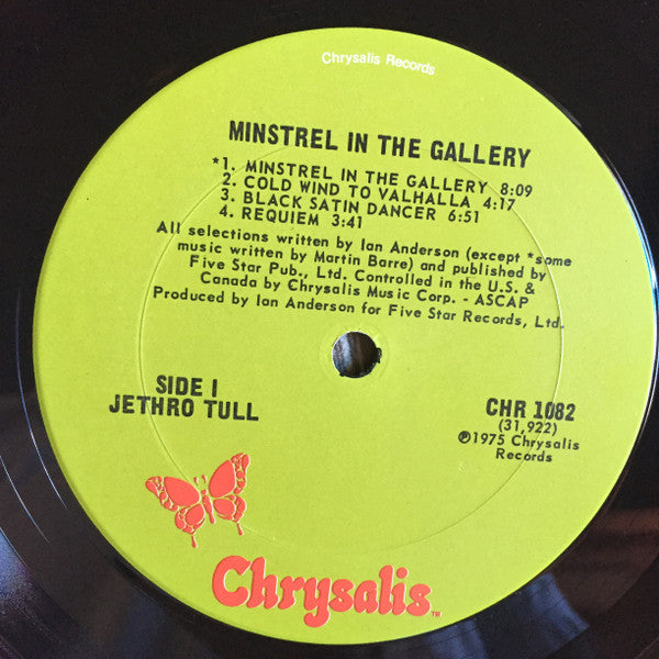 Jethro Tull : Minstrel In The Gallery (LP, Album, Club)