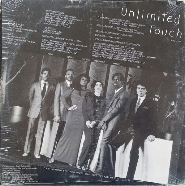 Unlimited Touch : Unlimited Touch (LP, Album, M/Print)