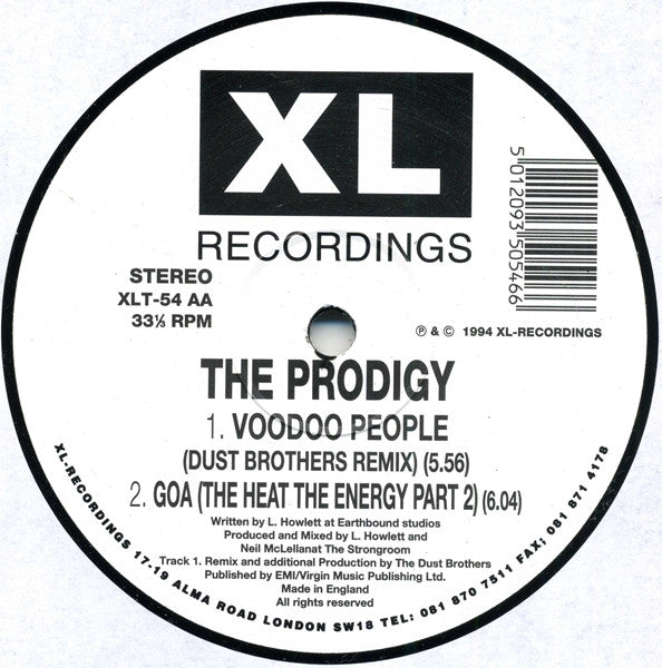 The Prodigy : Voodoo People (12", Single)