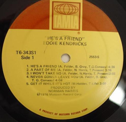 Eddie Kendricks : He's A Friend (LP, Album)