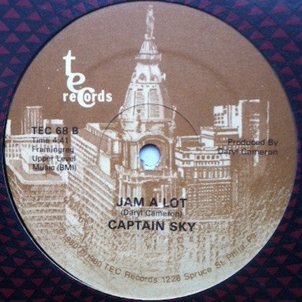 Captain Sky : Bubble Gum (I Chewz You) / Jam A Lot (12")