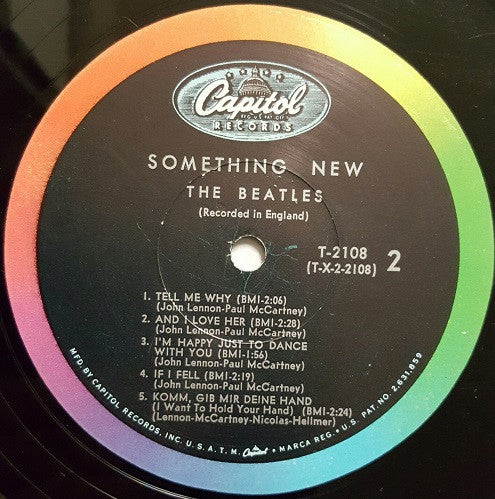 The Beatles : Something New (LP, Album, Mono, RP, Scr)