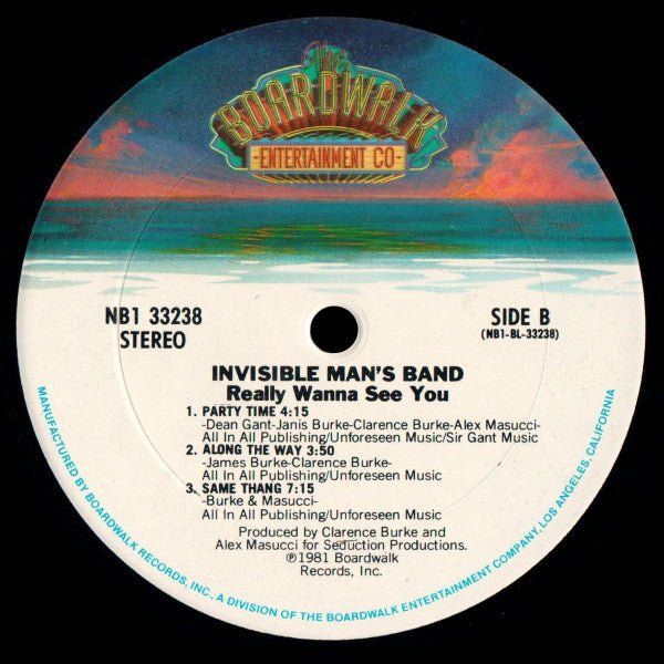 Invisible Man's Band : Really Wanna See You (LP, Album)