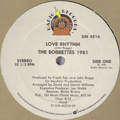 The Bobbettes 1981* : Love Rhythm (12", Single)