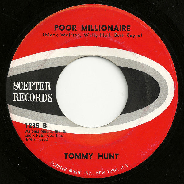 Tommy Hunt : Didn't I Tell You / Poor Millionaire (7", Single)