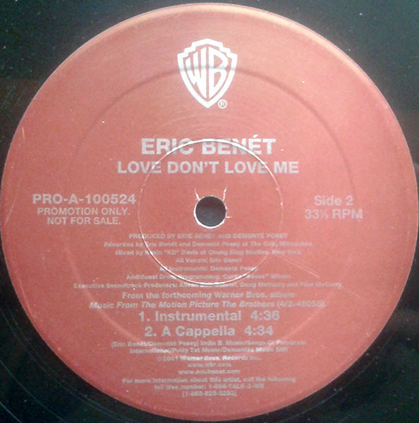 Eric Benét : Love Don't Love Me (12", Promo)