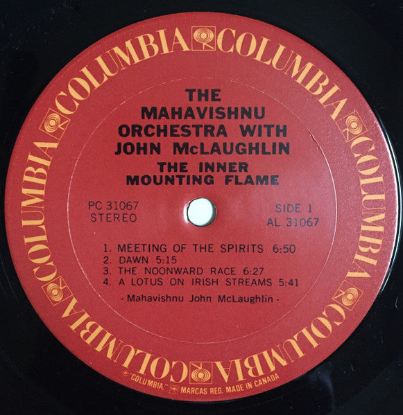 The Mahavishnu Orchestra* With John McLaughlin : The Inner Mounting Flame (LP, Album)