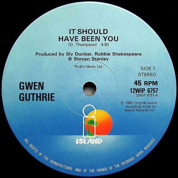 Gwen Guthrie : It Should Have Been You (12")