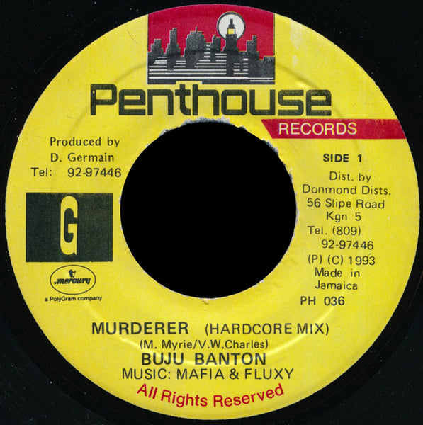 Buju Banton : Murderer (7")