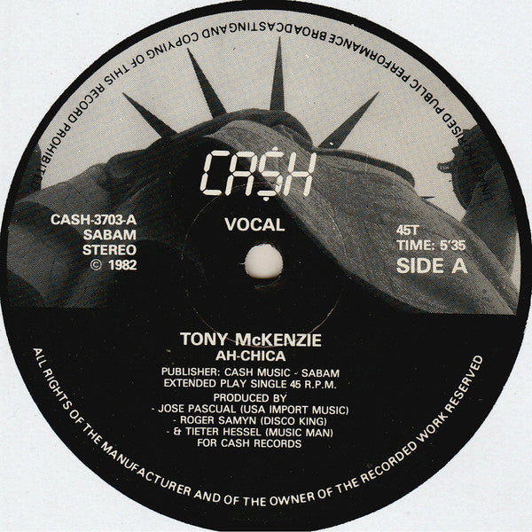 Tony McKenzie : Ah-Chica (12", EP, Single)