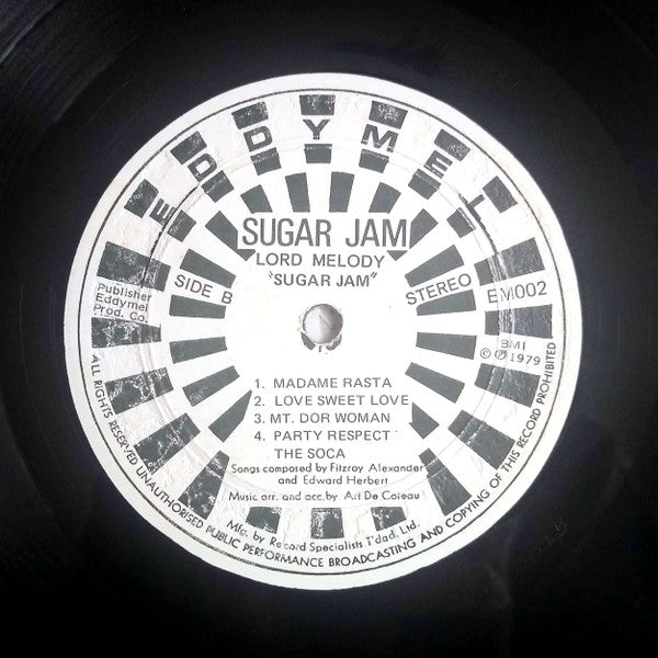 Lord Melody : Sugar Jam (LP)