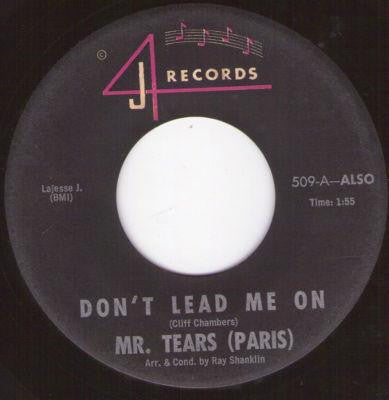 Mr. Tears (Paris) : Excuse Me Baby (7")