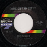 Joe Simon : No Sad Songs / Come On And Get It (7", Styrene)