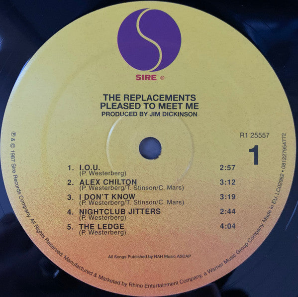 The Replacements : Pleased To Meet Me (LP, Album, RE)